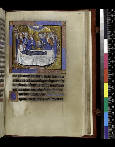 Gebete, Predigten und Lektionen für die Himmelfahrt, aus dem Psalter und Stundenbuch von Isabella von Frankreich, Paris, ca. 1265-70 von French School