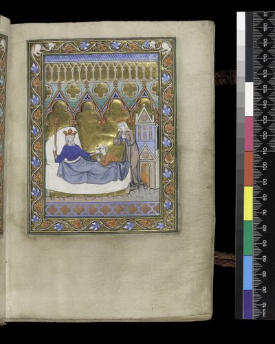 Folio aus dem Psalter und Stundenbuch von Isabella von Frankreich, Paris, ca. 1265-70 von French School
