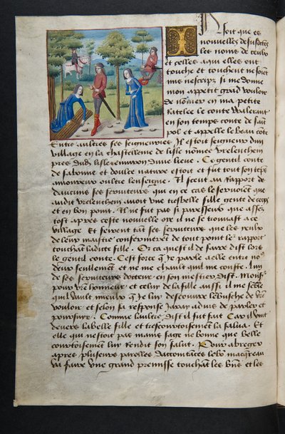 Seite aus Cent Nouvelles Nouvelles, ca. 1461-62 von French School