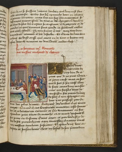 Seite aus Cent Nouvelles Nouvelles, c.1461-62 von French School