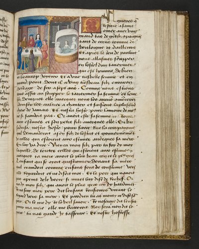 Seite aus Cent Nouvelles Nouvelles, c.1461-62 von French School