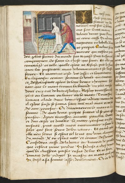 Seite aus Cent Nouvelles Nouvelles, c.1461-62 von French School