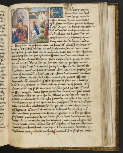 Seite aus Cent Nouvelles Nouvelles, c.1461-62 von French School