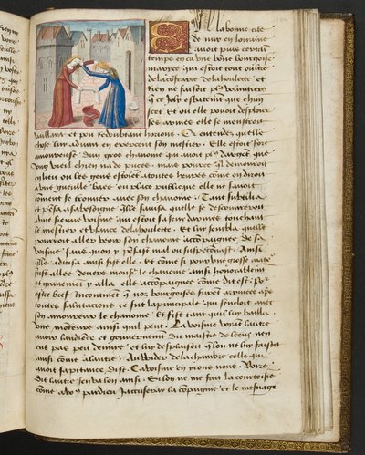 Seite aus Cent Nouvelles Nouvelles, c.1461-62 von French School
