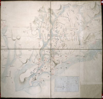 Karte für die Schlacht von Austerlitz, 2. Dezember 1805 von French School