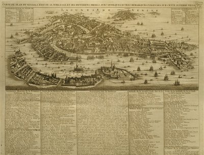 Karte von Venedig, veröffentlicht von H. Chatelain in Amsterdam, 1728 von French School