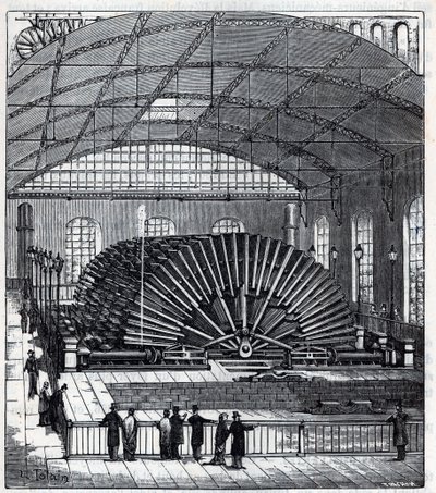 Hydraulische Maschine von Marly, gebaut von Ingenieur Xavier Dufrayer von French School