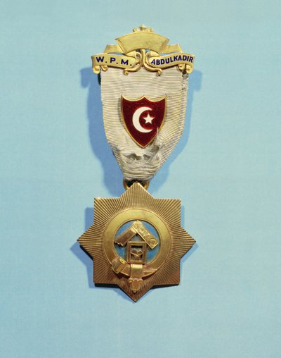Freimaurer-Insignien von Abd el-Kader von French School