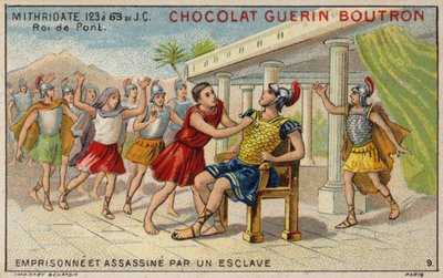 Mithridates VI. von Pontus, eingesperrt und von einem Sklaven ermordet von French School