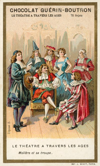 Molière und seine Schauspieltruppe von French School