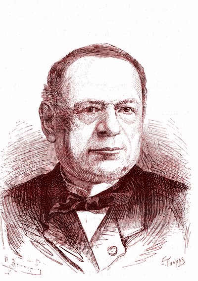 Moritz Hermann Von Jacobi (1801-1874), russischer Ingenieur und Physiker (Galvanoplastik, Elektromotoren). Gravur 1867 von French School