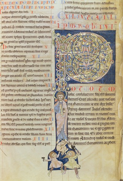 Ms 2 fol.3v t.1 Historisierte Initiale 