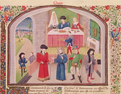 Ms 927 Fol.52v Verschwendung, Freigebigkeit und Gier, aus Ethik, Politik und Ökonomie von Aristoteles (384-322 v. Chr.) von French School