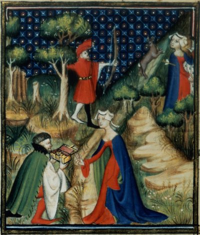 Die Geschichte von Procris, aus `De Claris Mulieribus, aus den Werken von Giovanni Boccaccio (1313-75) von French School