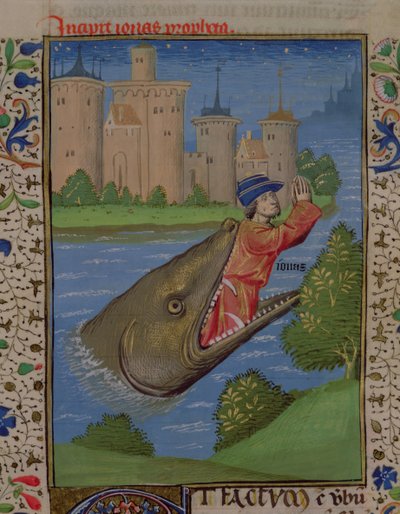 Jona und der Wal, aus der Bibel von Jean XXII von French School