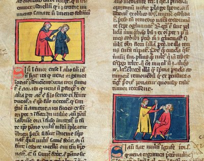 Ms H 89 Ärzte und Patienten, aus einer Ausgabe des Buches der Chirurgie von Rogier de Salerne von French School