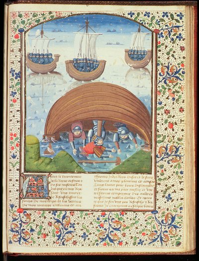 Das Schicksal von Seleukos, aus Der Fall der Fürsten, von Giovanni Boccaccio (1313-75) 1467 von French School