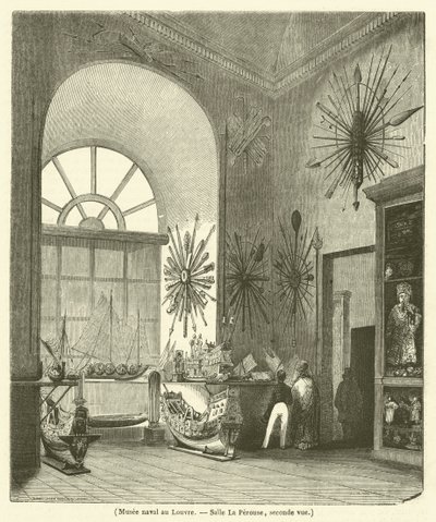 Marinemuseum im Louvre, Salle La Perouse, zweite Ansicht von French School