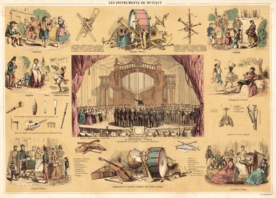 Musikinstrumente von French School