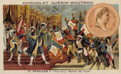 Napoleon und die Verteilung der Adlerstandarten von French School