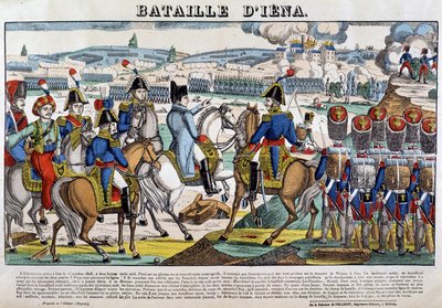 Napoleon in der Schlacht bei Jena (13.10.1806) - Bild von Epinal von French School