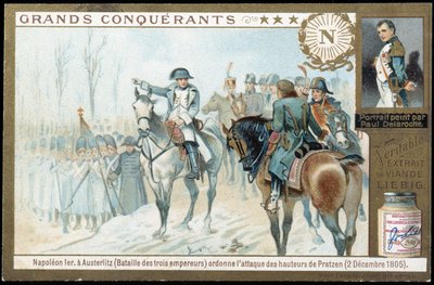 Napoleon in Austerlitz befiehlt den Angriff auf die Pratzenhöhen (2. Dezember) von French School