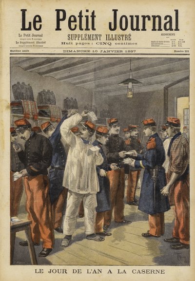 Neujahrstag in einer Kaserne von French School
