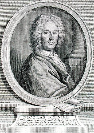 Nicolas Bernier (1665-1734), graviert von Etienne Fiquet (1719-94) von French School