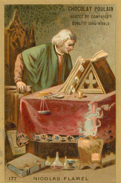 Nicolas Flamel, französischer Schreiber und Manuskripthändler von French School