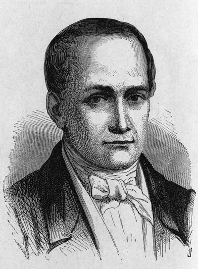 Nicéphore Niépce (1765-1833), französischer Erfinder, Pionier der Fotografie - in „Album der Wissenschaft; berühmte Wissenschaftler; Große Entdeckungen“ 1896. von French School
