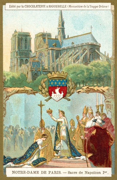Notre Dame de Paris und die Krönung Napoleons I. zum Kaiser von Frankreich von French School