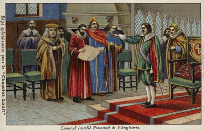Oliver Cromwell wird zum Lordprotektor des Commonwealth ernannt, 1653 von French School