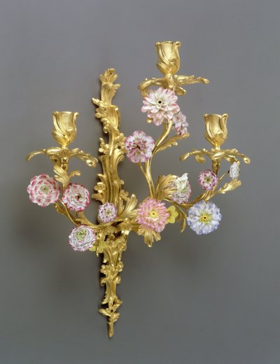 Ein Paar Louis XV Dreizack-Wandleuchter, ca. 1750 von French School