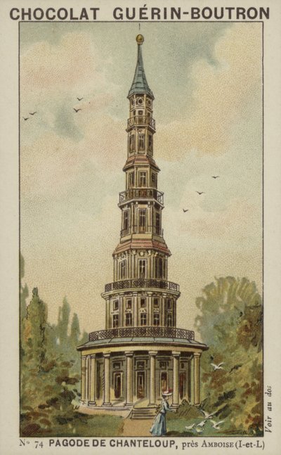 Pagode von Chanteloup bei Amboise, Indre-et-Loire von French School