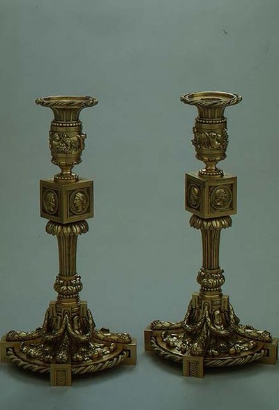 Paar Kerzenhalter von Boucheron, 1783 von French School