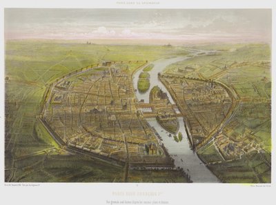 Paris unter Franz I., Gesamtansicht nach alten Plänen und Zeichnungen von French School