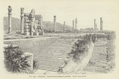 Persepolis, Große Treppe zur Plattform von French School