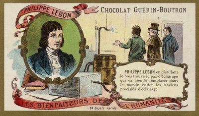 Philippe Lebon, französischer Ingenieur und Chemiker (Chromolithografie) von French School