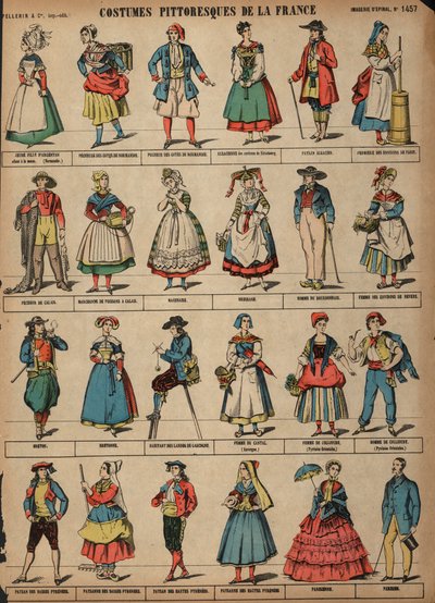 Malerische Kostüme Frankreichs von French School