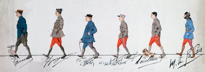 Piloten des Geschwaders „Die Störche“ während des Ersten Weltkriegs. Paris. Museum der Zwei Weltkriege von French School