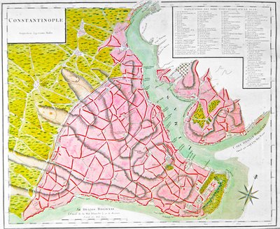 Plan von Konstantinopel von French School