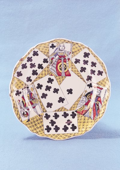 Teller mit Trompe-l