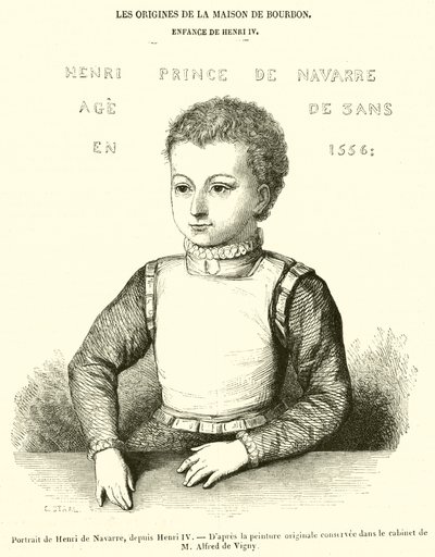 Porträt von Henri de Navarre, später Henri IV. von French School