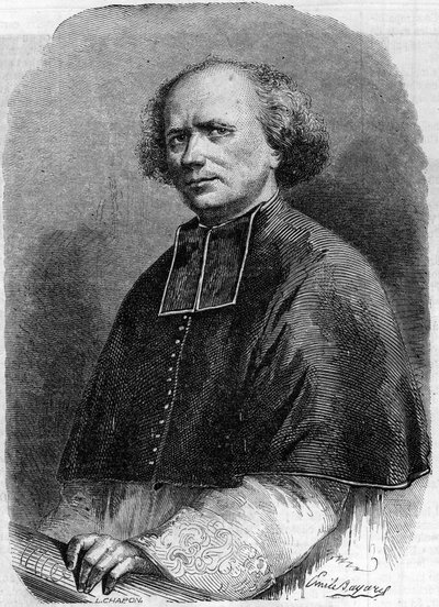 Porträt von Abbe Gaspard Deguerry, Pfarrer der Madeleine in Paris von French School