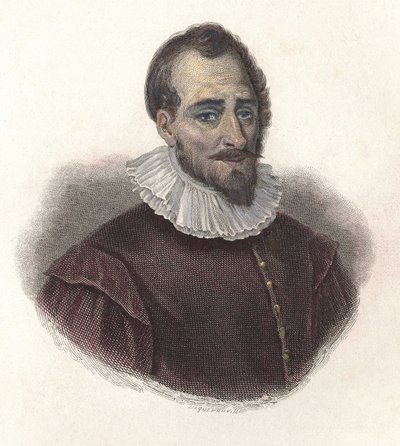 Porträt von Adam de Craponne (1527-1576), französischer Mathematiker und Ingenieur. In „Portraits of Useful Men“ von French School
