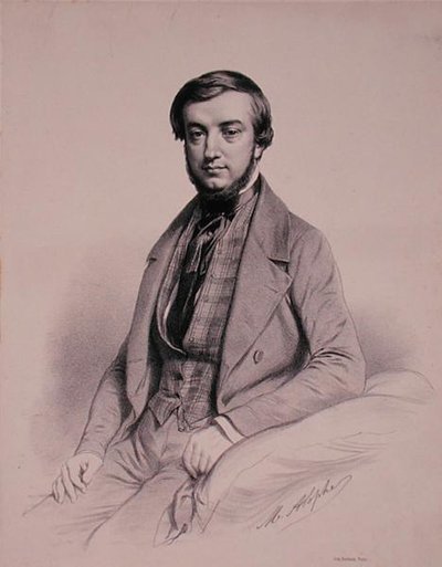 Porträt von Adolphe-Clair Lecarpentier, graviert von Marie Alexandre Alophe von French School