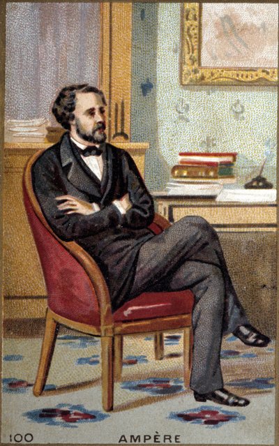 Porträt von André Marie Ampère (1775-1836), französischer Physiker. von French School