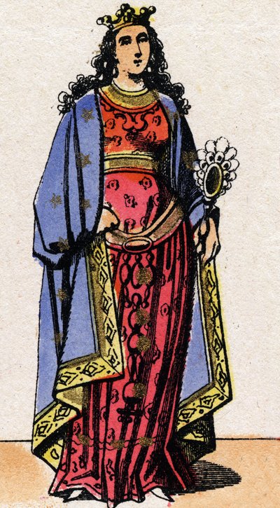 Porträt von Bertrude von French School