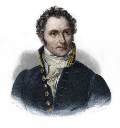 Porträt von Casimir Perier (1777-1832), französischer Staatsmann. in „LIBRE DES PERÉNERS“ von Louis de Cormenin Timon. 1842. Private Sammlung. von French School