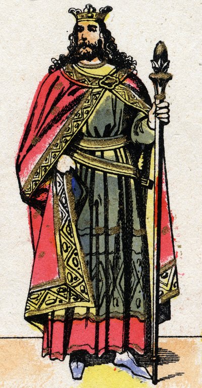 Porträt von Childebert II. (ca. 570 - 596), König von Austrasien. von French School